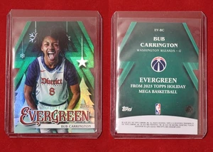 25/26 Topps Holiday Baloncesto Bub Carrington Evergreen Troquelado Inserto #EV-BC - Imagen 1 de 1