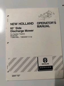 Tractores de jardín manuales de operador cortacésped de descarga lateral Ford New Holland 60"  - Imagen 1 de 5
