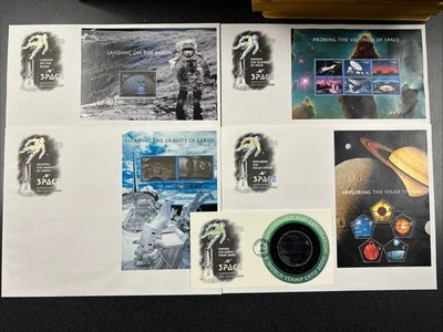 FDC 2000 Space Collection 5 Souvenir Sheets W. 5 ArtCraft Covers - Image 1 of 3