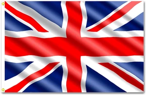 Bandera Union Jack pesada de 5 pies x 3 pies poliéster EXTRA FUERTE - Imagen 1 de 7