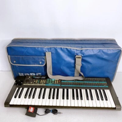 KORG POLY 800 keyboard synthesizer w/ Case and Adapter Test Completed Working - Image 1 of 4