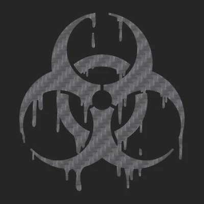 Biohazard Sticker - Dripping Biohazard Decal - Image 1 of 2