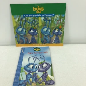 Disney Pixar A BUGS LIFE Lot Of 2 Books 1998 SEEK And SEE, FLIKS PERFECT GIFT - Picture 1 of 11