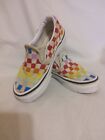 Vans Off The Wall Youth 10.5 Rainbow Checkerboard Slip On