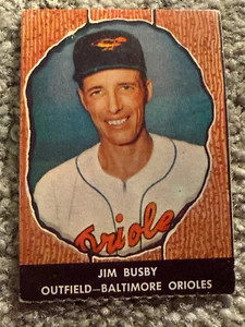 1958 HIRES #68 JIM BUSBY SBALTIMORE ORIOLES NO TAB - NICE !!! SEE FRONT & FRONT - Picture 1 of 2