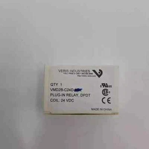 VERIS INDUSTRIES VMD2B-C24 Plug-in relay, DPDT Coil: 24VDC NEW - Picture 1 of 9