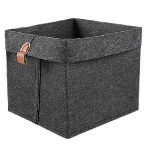Foldable Felt Fabric Box, Foldable Storage Basket Bins 12L Storage Baskets - Picture 1 of 12