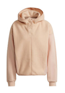 Adidas Sherpa Hoodie Womens Essential Golden Logo Fleece Sweatshirt Plus Size 2x