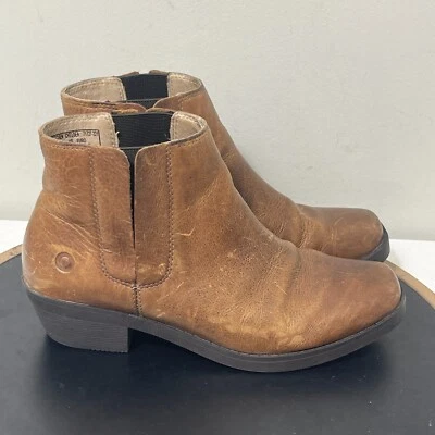 BOGS Gretchen Chelsea Botas Mujer 8 Marrón Cuero Impermeable Botines Foto 1 de 4