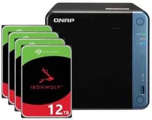 Serwer NAS Qnap TS-435Be 48 TB (4x12 TB) Seagate IronWolf - Zdjęcie 1 z 4