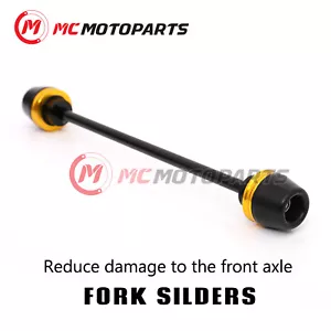Gold Front Fork Sliders Protectors For GSX-R 1000 11 12 13 14 15 16 17 18 19 - Bild 1 von 3