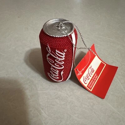 Kurt Adler Coca-Cola® Glittered Can Christmas Ornaments, 3-Inch - Image 1 of 2