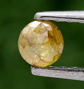 4 mm round diamond 0.39ctw Yellow color diamond portuguese cut natural diamond - Picture 1 of 17