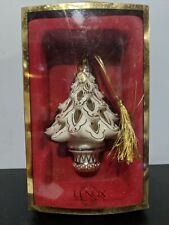 LENOX "Florentine & Pearl Tree" Porcelain Christmas Ornament
