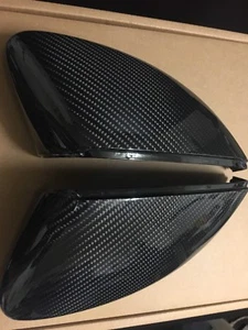 Carbon Fiber wing mirror Cover for 2013-19 Audi A3 8V S3 RS3 Replacement OEM-fit - Picture 1 of 4