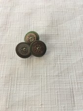 3 Flowers Embroidered White Flower Buttons Sewing,Crafting And More 