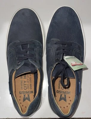 Mephisto Calisto TWO DIFFERENT SIZE SHOES L-8 R-9 REG $249 Blue Suede Shoe - Image 1 of 4