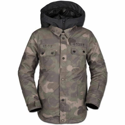 Volcom Neolithic Insulated Jacke Kinder Snowboardjacke Skijacke Winterjacke Camo - Bild 1 von 2