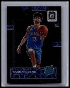 2022-23 Donruss Optic Ousmane Dieng #220 Black Velocity Oklahoma City Thunder - Picture 1 of 2