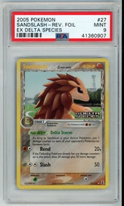 POKEMON EX DELTA SPECIES SANDSLASH #27 REVERSE HOLO FOIL PSA 9 MINT #41360907 - Picture 1 of 2