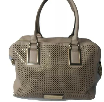 Marc New York Andrew Marc Satchel Handbag Faux Leather Purse Tan  - Image 1 of 4