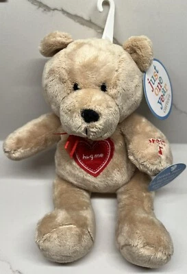 Carter’s Just One Year Hug Me Heart Tan Teddy Bear Red Bow 2005 Plays Music - Image 1 of 4