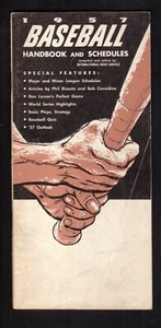 Manual y horarios de béisbol International News Service 1957 - Imagen 1 de 1