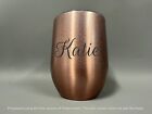 Brand New Personalised Stainless Steel Rose Gold 340ml Hot or Cold Travel Mug