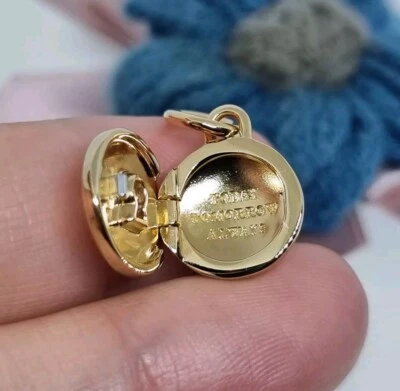 Genuine Pandora 14k Gold Plated Openable & Engravable Love Locket Dangle Charm💕 - Image 1 of 4