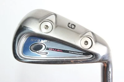 NEW ACER DUAL Q 9 IRON GOLF CLUB REGULAR FLEX STEEL SHAFT CAVITY BACK  - Image 1 of 4