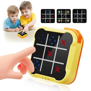 Consola de juegos rompecabezas eléctrica portátil Tic Tac Toe actividad educativa viaje por carretera - Imagen 1 de 20