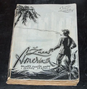 "Juan in America" Eric Linklater 1944 Book Latvian Translation Avant Garde GD - Imagen 1 de 3