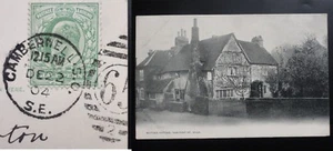 Matasellos Chalfont St. Giles Milton's Cottage c1904 CAMBERWELL DÚPLEX (65) - Imagen 1 de 3