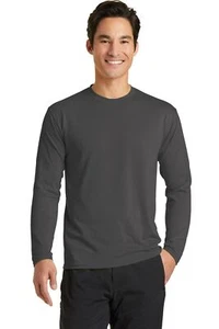 Port & Company Men's Long Sleeve Performance Blend Tee - Picture 1 of 15