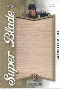 2017-18 Leaf Stickwork Game Used Super Blade Stick MARIO LEMIEUX 1/1 #SB-10