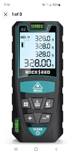 Laser Messen, RockSeed 328 Fuß Digital Entfernungsmesser mit 2 328 Fuß, BLAU - Bild 1 von 3