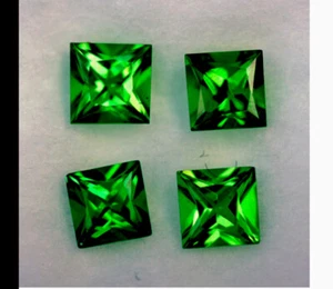 5MM 2 PIECES TOP LUSTER FINEST GREEN NATURAL EARTH MINE TSAVORITE GARNET - Picture 1 of 4