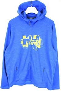 HELLY HANSEN  Hoodie Men's 2XL Full Zip Patterned Track Top Blue - Picture 1 of 9
