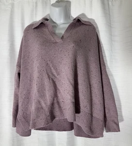 Loft Petite V Neck with Folded Collar Sweater Size Small - Picture 1 of 3