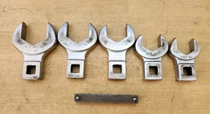 MAC Tools SCOV5KS - 1/2" Drive 5 Pc SAE Open End Crowfoot Wrench Set - Picture 1 of 6