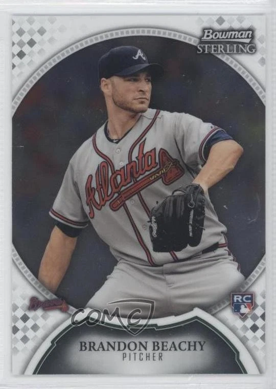 2011 Bowman Sterling Brandon Beachy #16 Rookie RC - Image 1 of 2