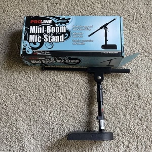Proline Mini Boom Mic Stand Heavy Die Cast MS112BK w/Box - Picture 1 of 6