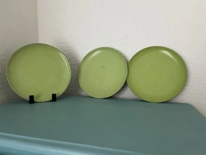 Vintage Mid Century "Color Flyte by Branchell" Melmac 3er Set grüne Teller 7,5" - Bild 1 von 6