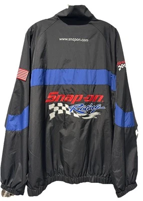 Vintage 90s Snap-on Racing Tools Embroidered Full Zip Track Jacket Size XL NWT - Image 1 of 4