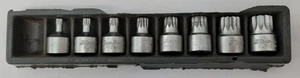 Blue-Point 8/9 Stck. 3/8 Zoll Antrieb Dreifach Vierkant Bit kurzer Steckschlüsselsatz - Bild 1 von 1