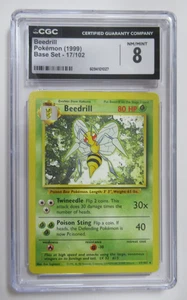 1999 Pokemon Base Set Beedrill 17/102 CGC 8 - Bild 1 von 3