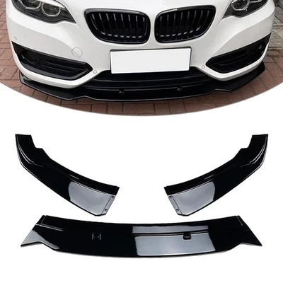 Parachoques delantero alerón labio adecuado para BMW Serie 2 F22 220i 225i 228i 2014-2019 Foto 1 de 4