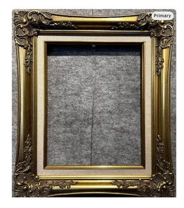 Marco de fotos clásico vintage ornamentado dorado 11x14 lienzo artístico 233GL - Imagen 1 de 1