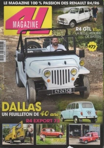 4L MAGAZINE 77 RENAULT 4 SIXTIES R4 EXPORT 73 R4 GTL CLAN 88 R4 F4 JEEP DALLAS - Imagen 1 de 2