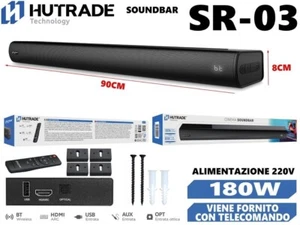 Haut-Parleur Soundbar Sr-03 180W avec Télécommande Mar - Photo 1/1